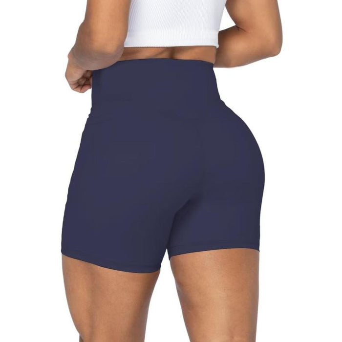 Women High Biker Shorts With Pockets