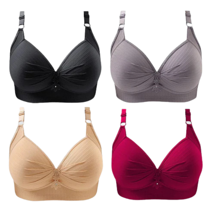 Pack Of 4 Wireless Bra Set