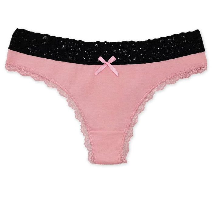 6 Pieces G String Cotton Underwear Set - Comfy Women Underwear