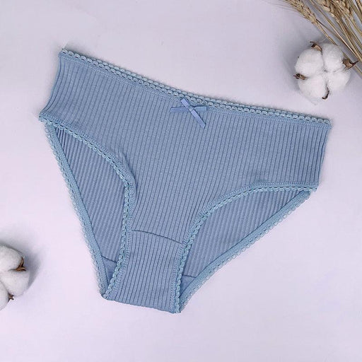 6 Pieces Lace Cotton Underpants Set - Comfy Women Underwear