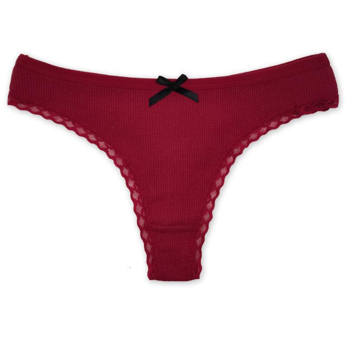 6 Pieces Low Rise Cotton Underpants Set - Comfy Women Underwear
