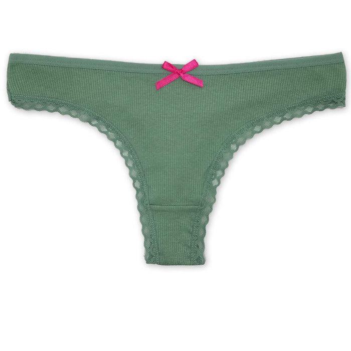 6 Pieces Low Rise Cotton Underpants Set - Comfy Women Underwear
