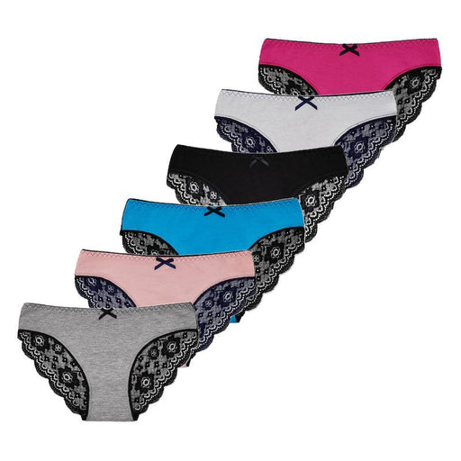 6 Pieces Low Rise Lace Underwear Set - Comfy Women Underwear