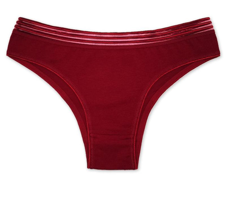 6 Pieces Low Rise Underwear - Comfy Women Underwear