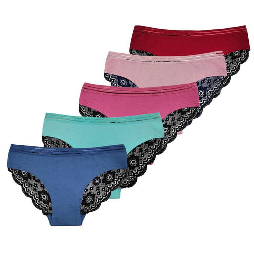 6 Pieces Low Waist Mesh Style Underwear - Comfy Women Underwear