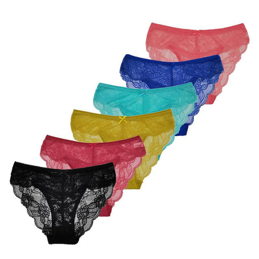 6 Pieces Mesh Style Underwear Set - Comfy Women Underwear