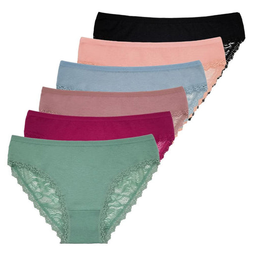 Casual Low Rise Solid Color Female Brief Panty - Comfy Women Underwear