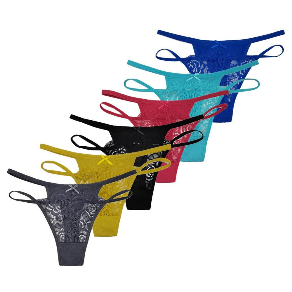 Comfortable Low Rise Casual Thong Panties — Comfy Women Underwear 4428