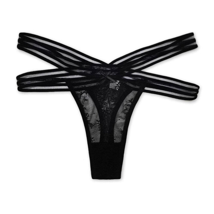 Low Waist Wide Belt Lace Panties - Comfy Women Underwear