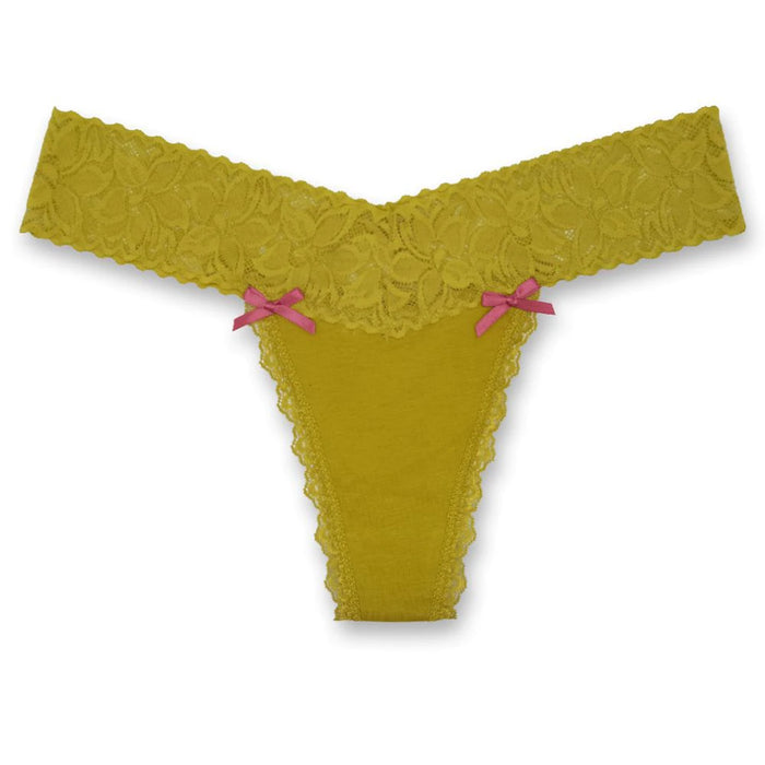 Solid Color Cotton G Strings Lingerie For Women - Comfy Women Underwear